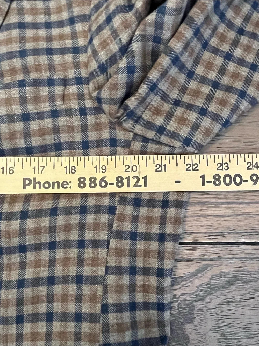 Samuelsohn Gibson Plaid Silk Sport Coat Blazer Mens 41 Reg Italy